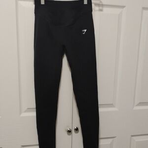 Gymshark Black High-Waisted Leggings, Size Small